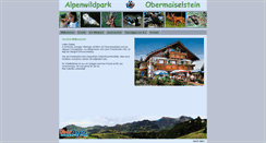 Desktop Screenshot of alpenwildpark.de