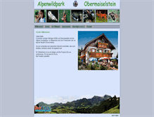 Tablet Screenshot of alpenwildpark.de